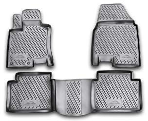 Element Passgenaue Fußmatten für Nissan Qashqai+2, 2008-2013, 4tlg, Schwarz