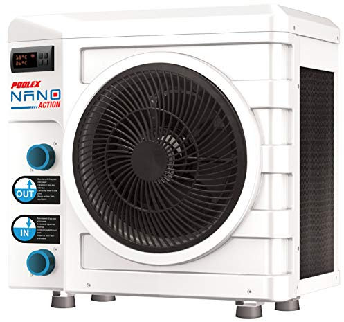 POOLEX - PC-Nano-A4 - Pompe à Chaleur Piscine Dédiée aux Petites Piscines Hors-Sol - Consommation de 810 W - Volume du Bassin de 15 à 28m3