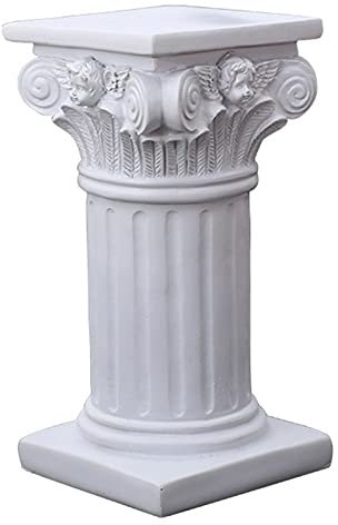 Hangarone Römische Säule Deko Griechische Säule Kunstharz Photo Prop Römische Säule für Kirche Hochzeit Party Zuhause Schule Villenmodell Hotelclubs, Quadrat L
