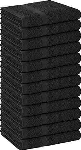 Utopia Towels - Toalla de salón, Paquete de 12 (no a Prueba de blanqueador, 16 x 27 Pulgadas), Toallas de algodón Altamente absorbentes para Manos, Gimnasio, Belleza, SPA y Cuidado del Cabello en