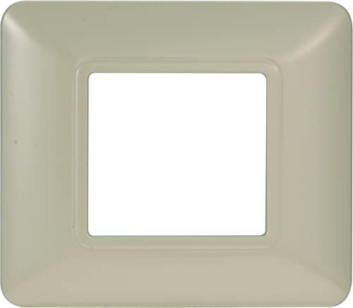PLACCA IN TECNOPOLIMERO COMPATIBILE CON SERIE BTICINO MATIX 2-3-4-6 MODULI COLORI ASSORTITI (2 MODULI, SABBIA)