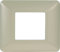 PLACCA IN TECNOPOLIMERO COMPATIBILE CON SERIE BTICINO MATIX 2-3-4-6 MODULI COLORI ASSORTITI (2 MODULI, SABBIA)