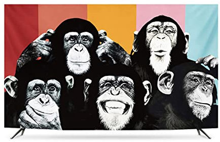 Haushalts-TV-Bildschirmschutz, Staubschutz, Glatte, weiche, antistatische, Kratzfeste Stoffe, Schutzabdeckung für den Innenbereich für 32-86 Zoll LED-LCD-Flachbildfernseher, A, 80