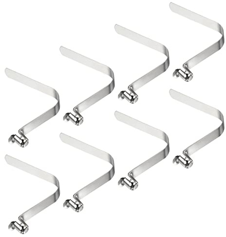 PATIKIL 10x8mm 8Pack Kayak Paddel Druckknöpfe Poltaster Feder Klammern Stahl Hohlknopf Verriegelung Rohr Einzelstift für Camping Vorzelt Zeltstangen