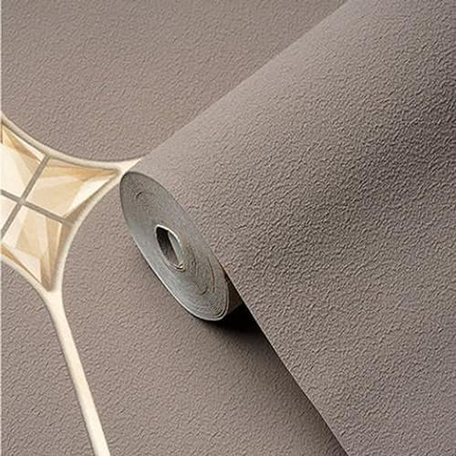 Papier peint moderne 5D imitation diamant incrusté de diamants pour salon, chambre à coucher, arrière-plan TV, 10 m x 0,53 m, papier peint non tissé (café foncé)