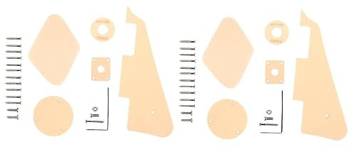 ibasenice 12stücke Teiliges Pickguard -gitarre Schalterabdeckung Abdeckungen Schrauben Beige Hochwertiger Schutz Anti-kratzer Für Gitarrenliebhaber Und Austausch Von Zubehör