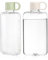 ZEAYEA 2 Pack Portable Flat Water Bottle, 17 oz BPA Free Slim Drinking Bottle, Plastic Travel Water Bottle for Outdoor Sports, Camping, Fitness, Fits Purse Bag Pocket
