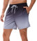 Vorvowry Costume Uomo Mare Calzoncini Asciugatura Rapida Costumi da Bagno Impermeabile Boxer con Tasca Estivi Pantaloncini Uomo Colore Sfumatore per Nuoto Corsa Fitness L Nero Grigio