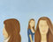 LATAFA Alex Katz Posters Alex Katz Prints Abstrakt《Kvinna Porträtt》Väggkonst Alex Katz Canvasmålning Alex Katz Bilder För Heminredning 60x70cmx1 Ingen ram