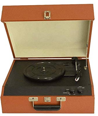 Creative Bluetooth Turntable Portable Three Speed Bluetooth 18/20/30 Cm Vintage Vinyl Record Player with Built-in Stereo Speakers Headphone