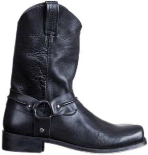 TangDao Stivali da Uomo Cowboy Western Stivali da Uomo in Pelle Vintage Autunno-Inverno EU 38 Nero