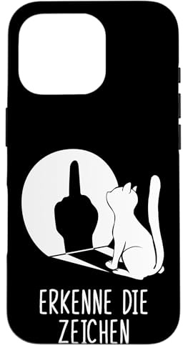 Schatten Katzen Handyhülle Erkenne die Zeichen Hülle für iPhone 16 Pro