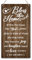 SUPERDANT Bless This Home - Letreros de madera para el hogar, placa decorativa rústica para colgar en la pared, letreros de madera para entrada, decoración de pared para puerta del hogar, sala de