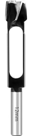 Foret à tenon profond pour travaux de menuiserie 8, 10, 12, 15, 20, 25, 30, 35 et 40 mm - Coupe-goujons - Coupe-tenon - Foret à liège - Coupe-cheville profond (12 mm)