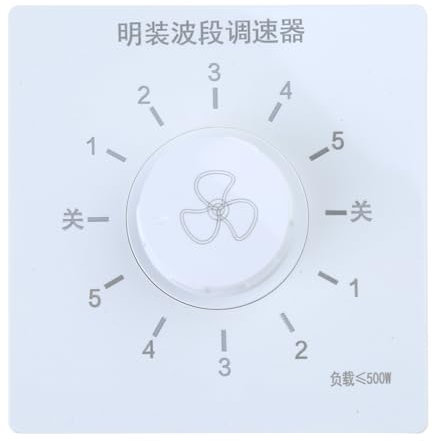 86 Type Wall Control Button Electronics Mechanical Rotary On Off Switches For Ceiling Fan 5-level Speed Controller