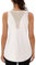 Wayleb Sporttop Damen Yoga Tanktop Mesh Rücken Ärmelloses Sport Oberteil Laufen Fitness Funktions Gym Activewear-Tanktops, Weiß L