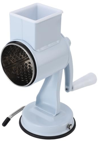Pongnas Cheese Grater, Cheese Shredder Grater Hand Crank Shredder for Potato Zucchini Nuts Chocolate (White)