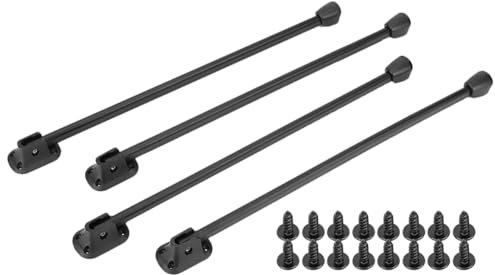 Pluuttiem 4 Stück Camping-Tischbeine, Camping-Klappbeine, Robuste Taktische Tischbeine mit Schrauben, Couchtischbeine, 30 cm