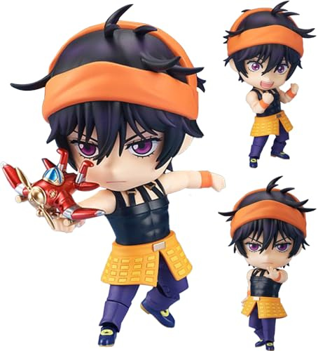 Zhongkaihua JJBA Figur Narancia Ghirga Actionfigur Anime bewegliche JJBA Figur 10 cm PVC Statue Sammlung Modell Desktop Dekorationen Geschenke
