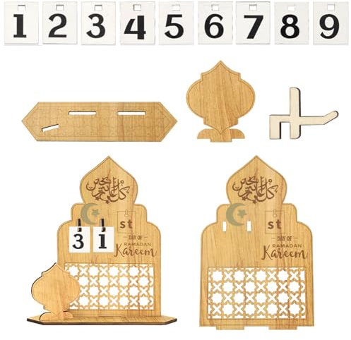 Countdown-Kalender aus Holz, Tischdekoration, dekorativer Countdown-Kalender für Hochzeit, Festival, Feier