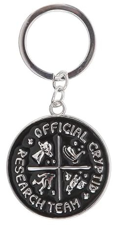 Something Different Wholesale Cryptid Research Team Keyring | Fun Enamel Keychain for Paranormal Believers | Slim Metal Design for Keys and Bags | Quirky Gift for Monster Hunters and Mystery Fans