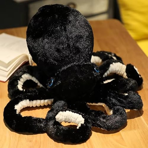 Graceever Oktopus Plüschtier - Niedliche Marine Spielzeug Dekoration, Meerestier Plüschpuppe (30 cm,Schwarz)
