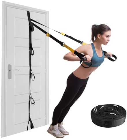Heavy Duty Door Anchor Strap for Resistance Bands, Multi Loop Door Anchor Strap Gym Attachment for Home Fitness Workouts Training