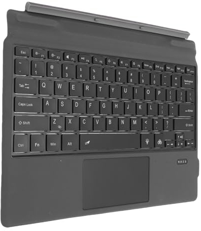 CCYLEZ Clavier Bluetooth Détachable pour Latitude 7320 7200 7210 – Rétroéclairé, Résistant aux éclaboussures, Clavier de Voyage Portable avec pavé Tactile Magnétique et en Verre