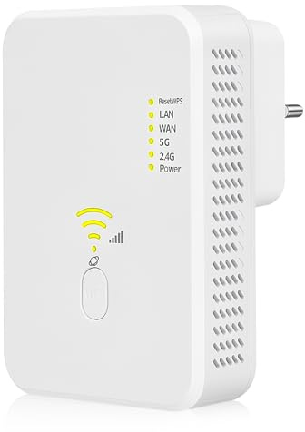 2026 Neuestes-Repeater-1200Mbit/s WLAN Verstärker,Dual-Band WiFi Verstärker