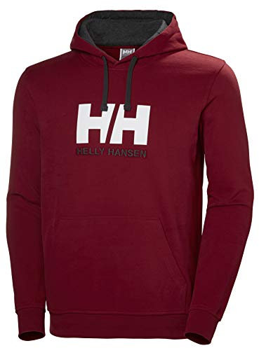 Helly Hansen HH Logo Hoodie Sweat à Capuche Homme, Oxblood, M