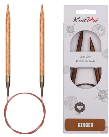 KnitPro Ginger Fixed Circular Needles 40 (100cm) | 7.00mm