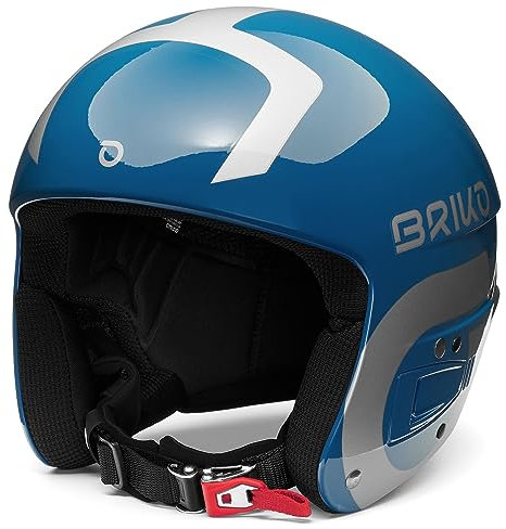 Briko (ZIOIO) Vulcano FIS 6.8, Helmet Unisex Erwachsene, Shiny Blue-Silver, L