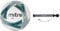 Mitre Impel Training Football With Ball Pump, White/Pitch Green/Black, Size 4