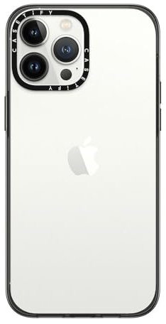 CASETiFY Compact iPhone 13 Pro Max Case[Lightweight / 4ft. 2X Military Grade Drop Protection/Slim] - Clear Black
