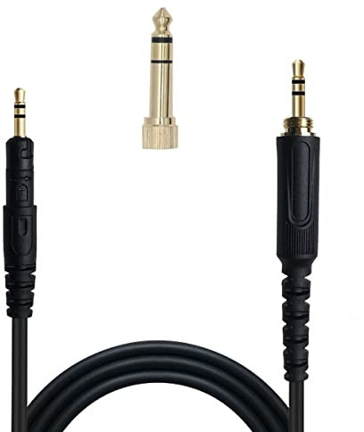 MJKOR Replacement Cable Compatible with Audio Technica ATH-M50x, ATH-M40x, ATH-M60x, ATH-M70x Headphones(4.92ft, Black)