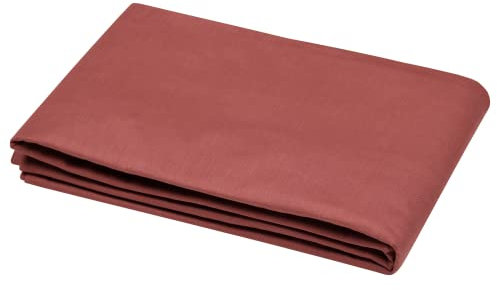 STOF - Housse de Couette - 200x200 cm - 100% Coton certifié Oeko-Tex - Couleur Grenache -Modèle Eden - Linge de Lit pour Maison - Doux et Confortable - Idéal lit Double Standard - 2 Personnes