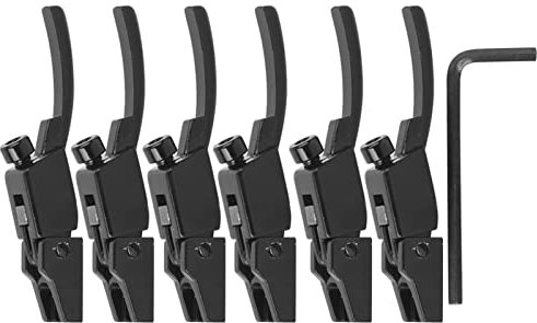 Sattel E Gitarre Gesperrt Saiten Sättel, 6 Stücke Roller Bridge Tremolo Sättel Gitarre Bridge Tremolo Sättel mit Schlüssel Ersatz für Floyd- Tremolo Brücken Teile