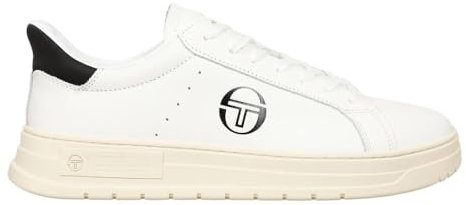 Sergio Tacchini Court Classic Unisex für Damen Herren Sneaker Schnürschuh Schuhe White SEEDPEARL Raven (3406) Gr. 43