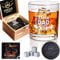 Tecanne Cadeaux de fête des pères, cadeaux d'anniversaire de la part de sa fille, idées cadeaux pour papa – Ensemble de verres à whisky avec boîte en bois, pierres à whisky et dessous de verre