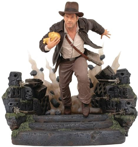 Diamond Select Indiana Jones 1 – Flucht mit Idol – Figur Deluxe Gallery, 25 cm