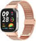 GIOPUEY Bracelet Compatible avec Xiaomi Redmi Watch 3, Bracelet en Acier Inoxydable tressé [Résistant à l'usure] Montre Bracelet - Rose Gold