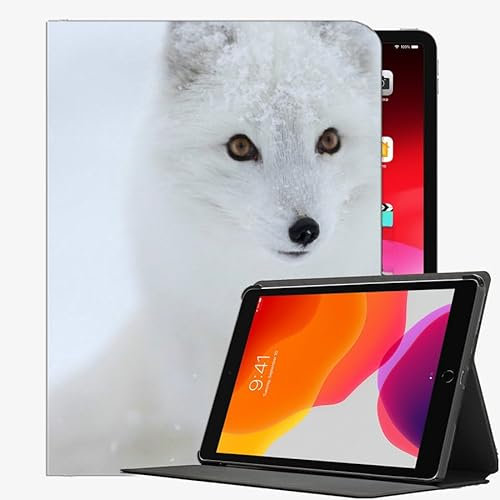 YENDOSTEEN Hülle mit Pencil Halter für iPad Mini 5 2019 - Ultradünne Superleicht Schutzhülle,Fowhite Schneetier Automatischem Schlaf/Aufwach