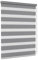 Jalousiescout Doppelrollo Klemmfix ohne Bohren & mit Bohren, 140x150cm Dunkelgrau Rollo Fensterrollo lichtdurchlässig & verdunkelnd，Sonnenschutzrollo Zebrarollo für Fenster & Türen
