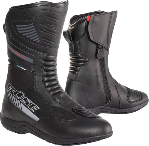 Büse B140 wasserdichte Motorrad Stiefel, schwarz, 46 | Wasserdicht