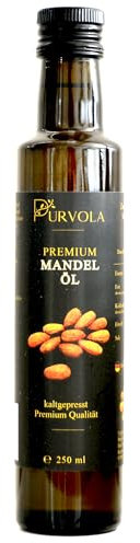 Purvola® Bio Mandelöl aus Europa | kaltgepresst aus süßen Mandeln | vegan | Premium Qualität | Ideal zum Essen oder als Naturkosmetik