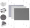 Sekey Plissee ohne Bohren Verdunkelung, Fenster Plissee Klemmfix Jalousie 60 cm breit, Verspannt Blickdicht Sonnenschutz Fensterollo, 60x130cm, Dunkelgrau