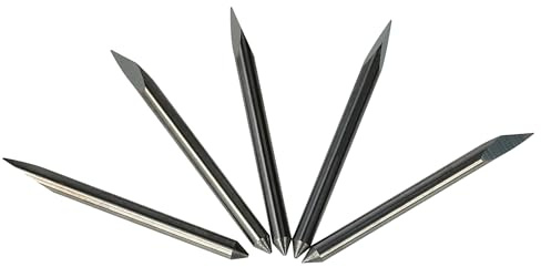vhbw 5x Plottermesser kompatibel mit Summa Cut D60 | D520, D60-R, D60-FX, D160, D160-R, D160 SE, D500 Schneideplotter - 60° Schneidewinkel