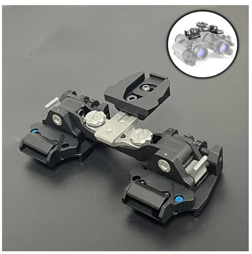 SUZLAZYR PVS-14 Leichtgewichtiges Doppelrohr-Montagesystem, Fernglasbrücke NVG-Halterung, Nachtsichtbrille Nachtsichtadapter für PVS 14 Nachtsicht-Monokular oder Binokular,Schwarz