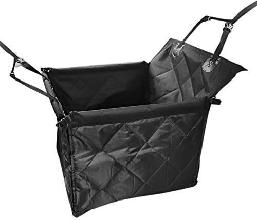 Autositze für Hunde, Hundebett - Erhöhter Sitz für Haustiere, weich und faltbar, waschbares Autobett für Reisen, geeignet für erste, hinten, Sitzbezug für