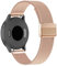 CUNUJIX Bracelet de rechange pour Garmin Venu 3S/Venu 2S/Vivoactive 4S/Vivomove 3S, maille métallique de 18 mm, en acier inoxydable, pour Garmin Forerunner 255S/265S, homme et femme, M, Acier
